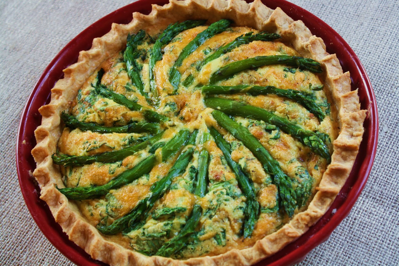 Fresh Obsessions Asparagus Quiche