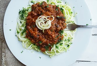 Zucchini Noodles with Bolognese Sauce