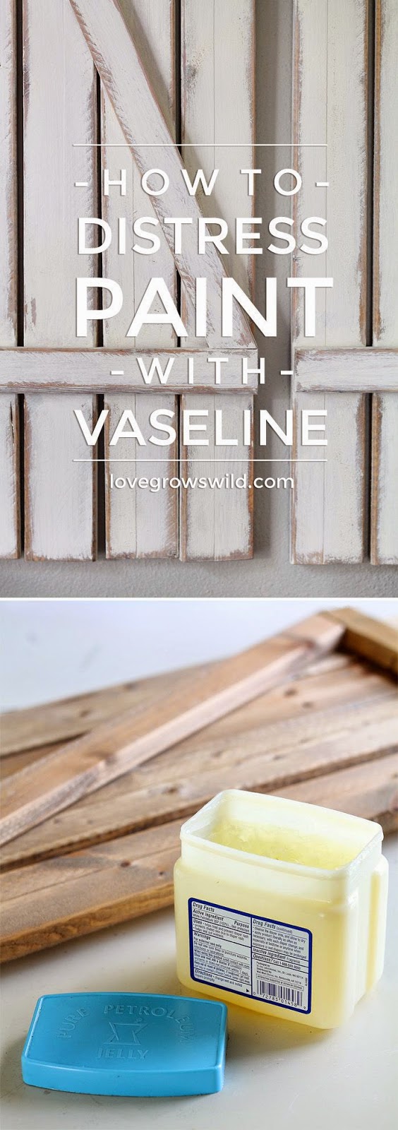 Best DIY Projects HOW TO DISTRESS PAINT WITH VASELINE