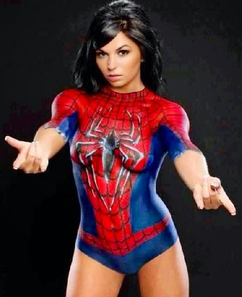 Spider girl body paint | Anatomical Art Beauty of the body | Pinterest