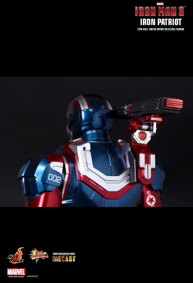 Hot Toys: Iron Man 3 - 1/6th Scale Iron Patriot Movie Masterpiece