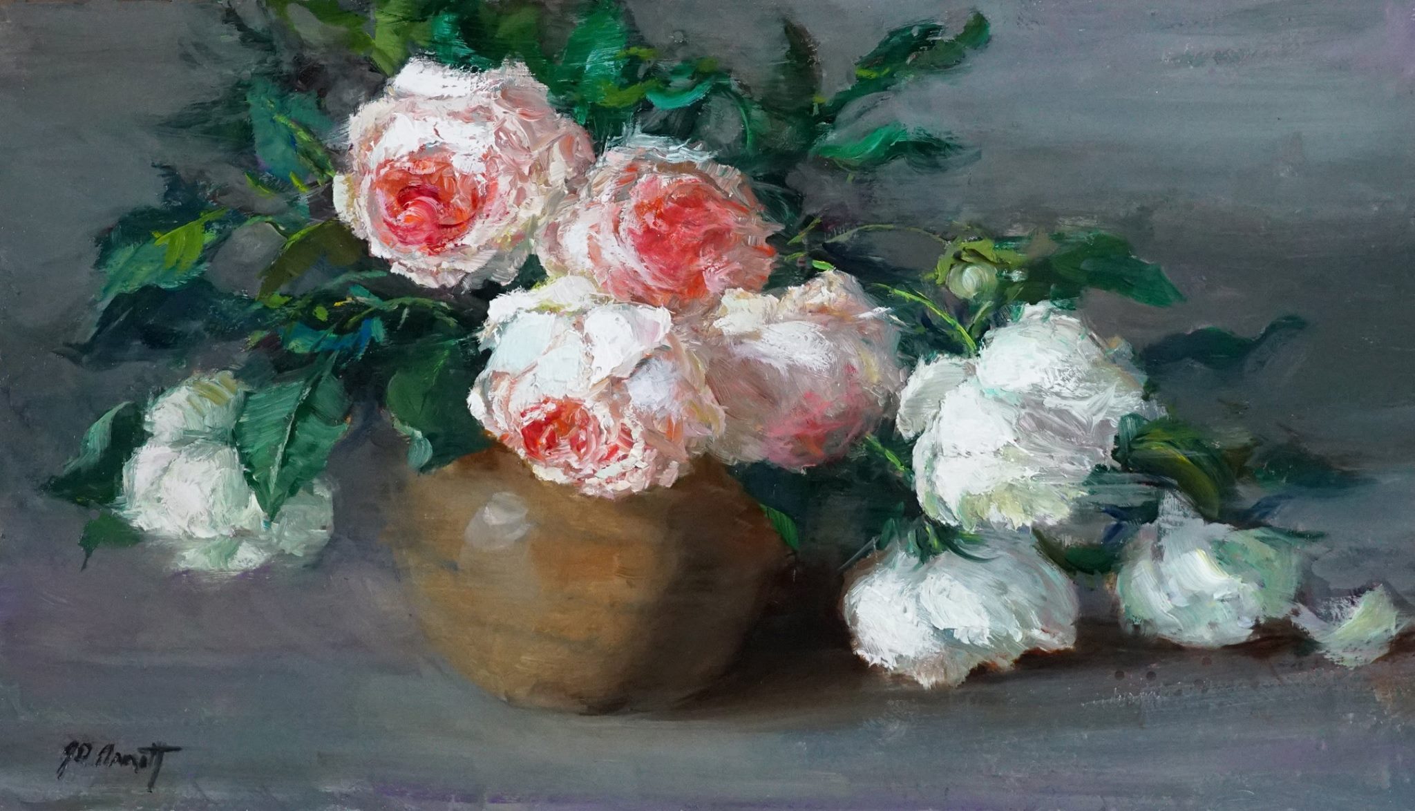 Joe Anna Arnett Eden with Peonies