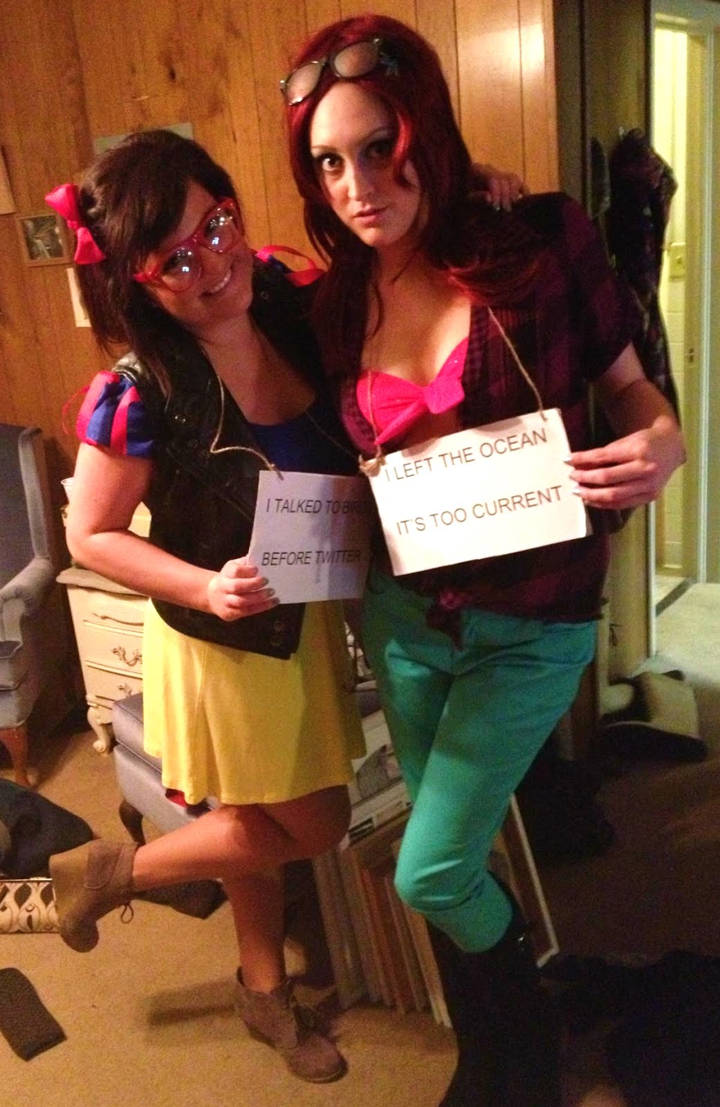 diy hipster snow white halloween costume