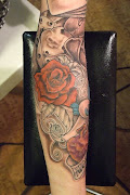 rose tattoo for legs (old school tattoos style design photos lady man )