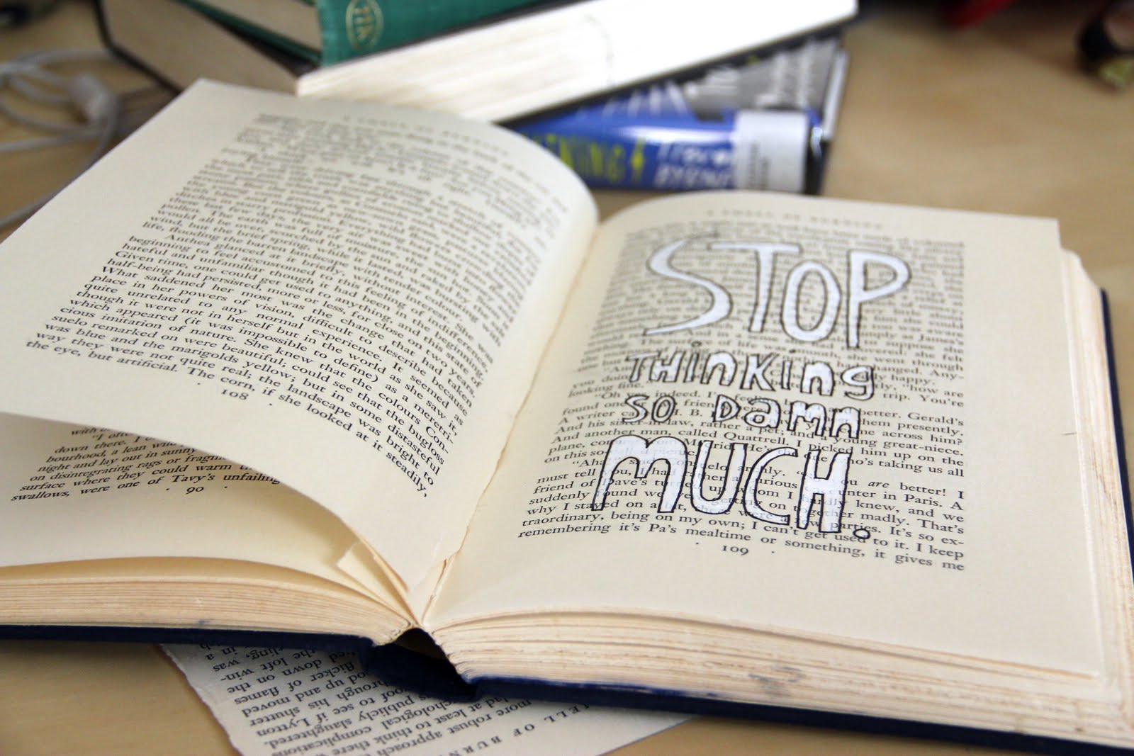 somewhere in between Quote sketchbook.