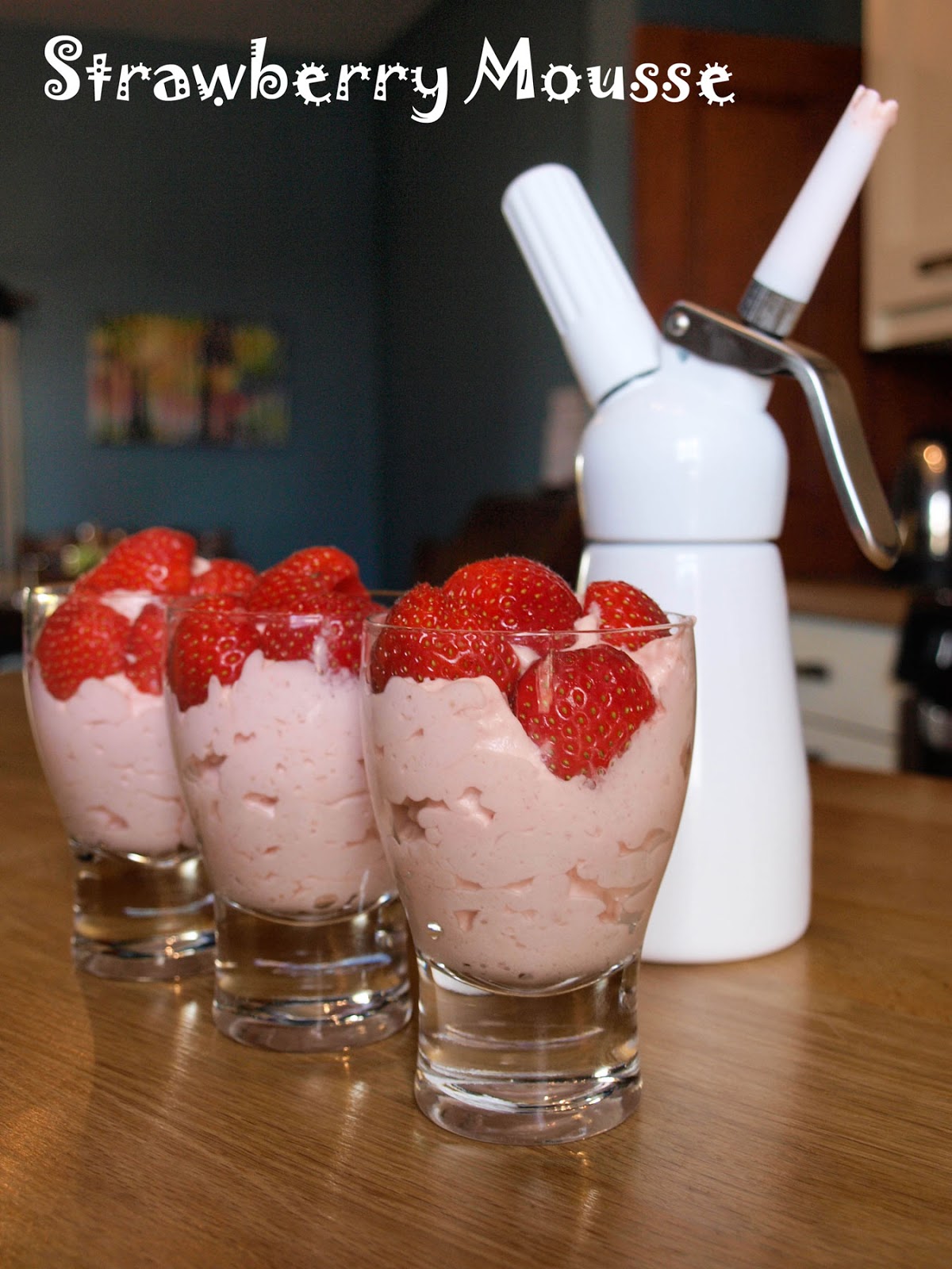 Farmersgirl Kitchen Strawberry Mousse and Whipped Cream