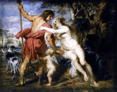 Pete Paul Rubens - Venus and Adonis  c. 1635