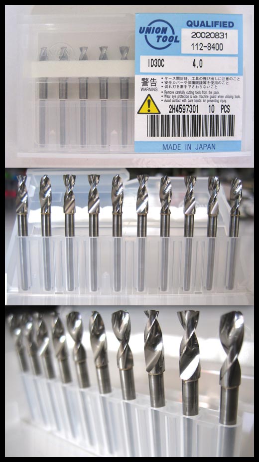 2nd MACHINE PCB drill bits, ID30C 4.0(Inverse drill series), Union