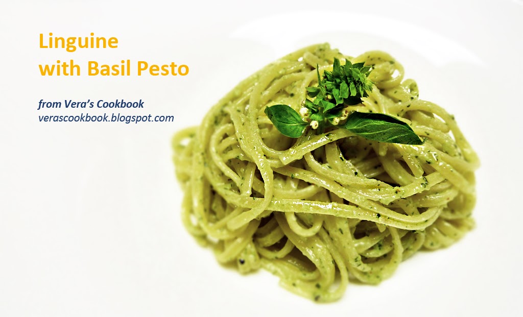 Vera's Cookbook Linguine with Basil Pesto
