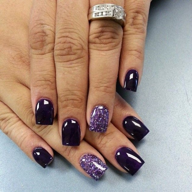 Tendencia en Diseño de Uñas Purpura