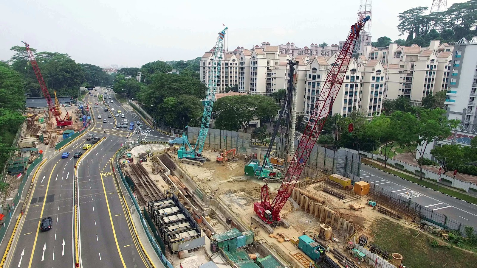 Downtown Line Construction Hume Station