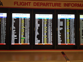 Cancelled Flights on Flight Departure Board