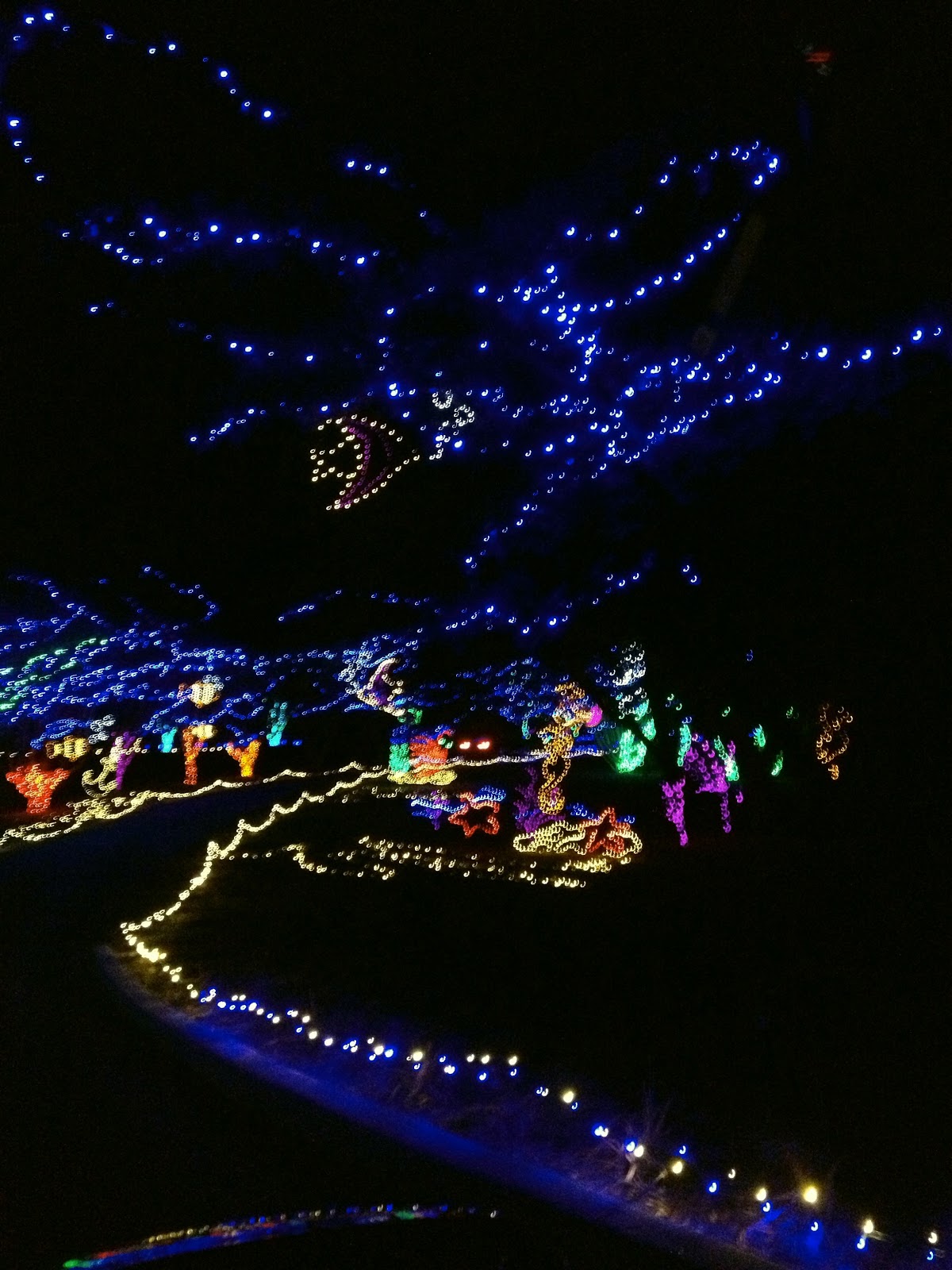 Baseballs and Bows: Christmas Lights!