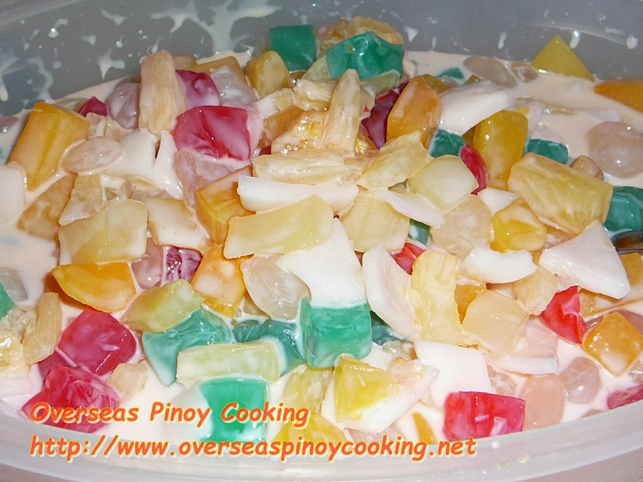 Overseas Pinoy Cooking Buko Fruit Salad