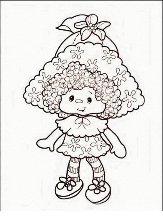 Muñeca para colorear y pintar ~ 4 Dibujo