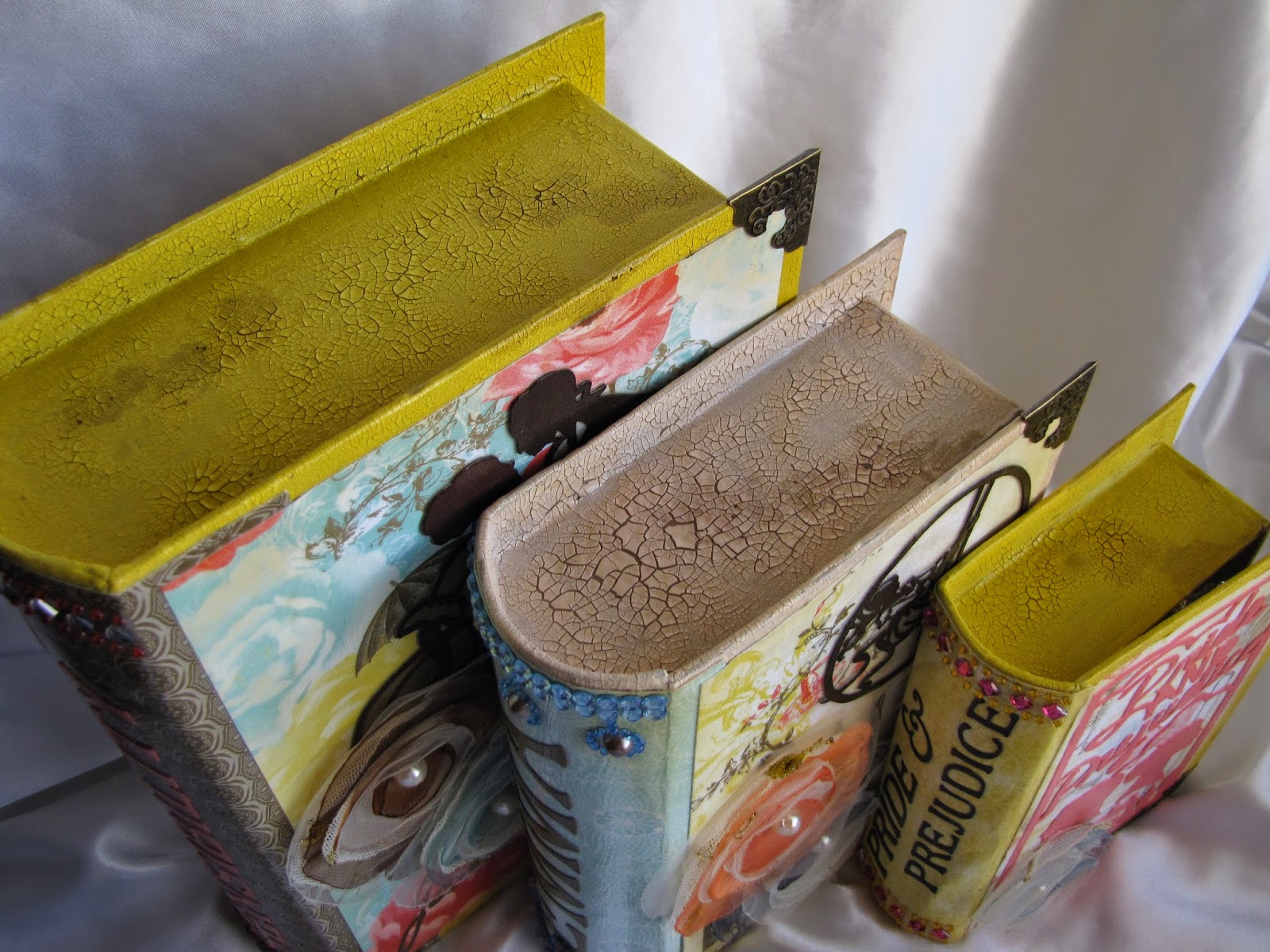 I came, I saw, I created. Jane Austen Nesting Paper Mache Books