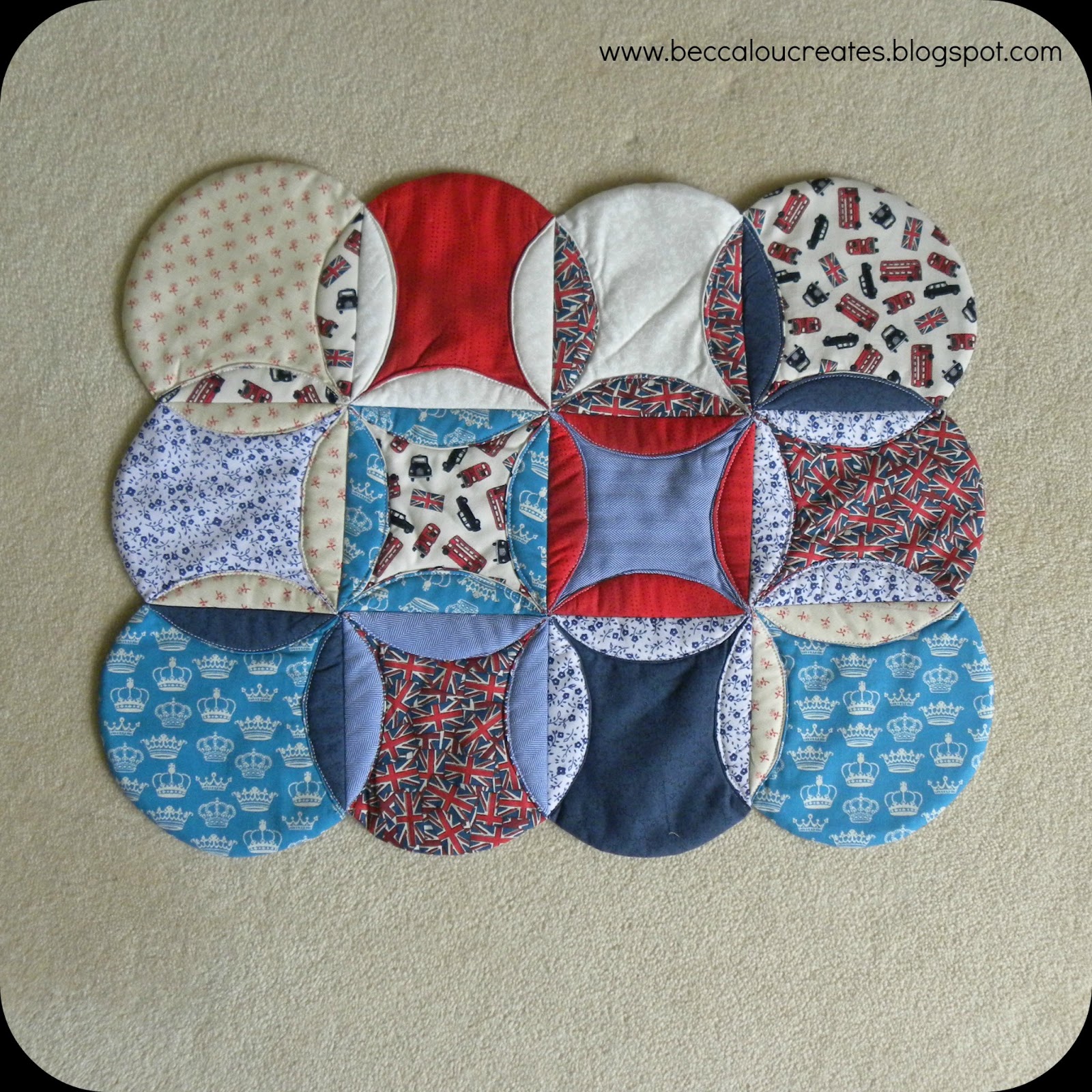 Becca Lou Creates Improved Cathedral Circle Quilt
