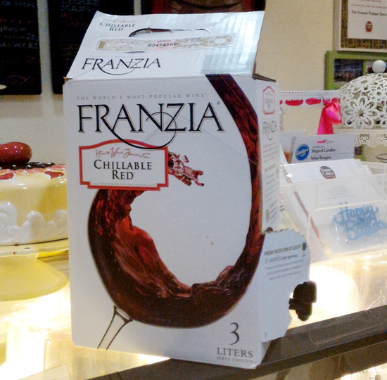 FRANZIA: CHILLABLE RED WINE IN A BOX