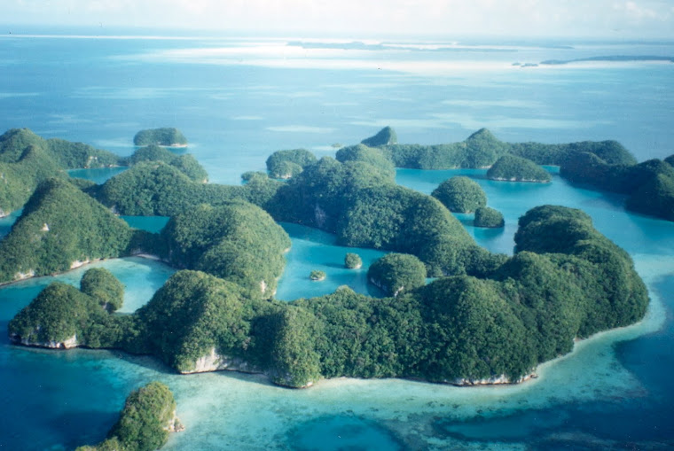 The Rock Islands in the Republic of Palau, Micronesia