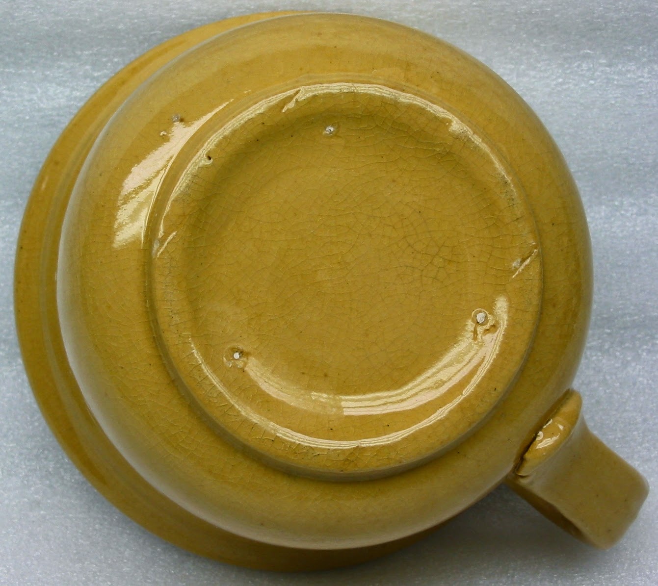 Miniature Novelty Chamber Pot with Poo Unknown Pottery