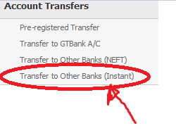 how to transfer money through internet banking