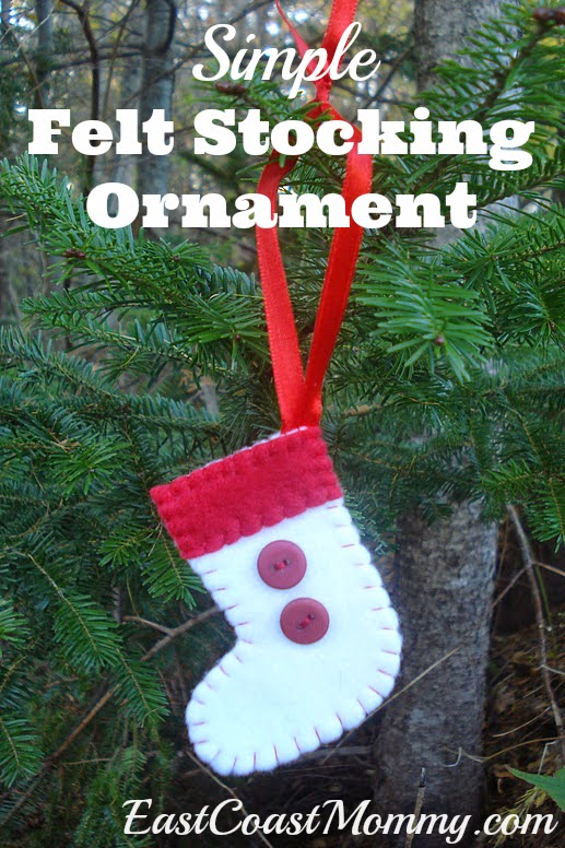 East Coast Mommy Felt Stocking Ornaments