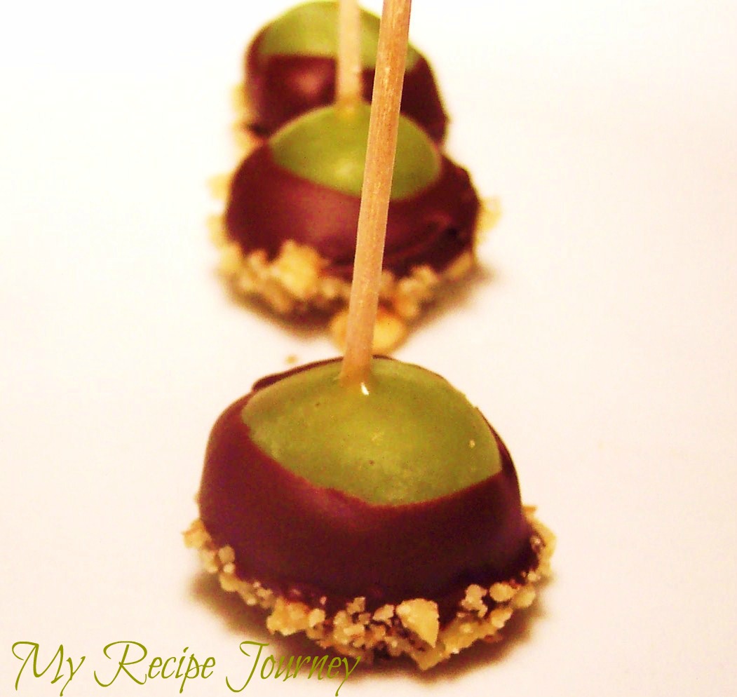My Recipe Journey Caramel Covered Grapes!