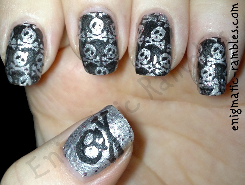 sarahsmiles-we'll-have-the-best-stories-to-tell-qa8-qa5-skull-skulls-bad-ass-stamped-stamping-nails-nail-art