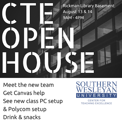 flyer for CTE open house