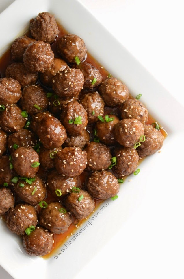 Slow Cooker Honey Teriyaki Meatballs Easy Food Recipe Blog