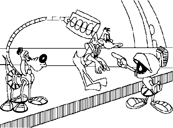 Marvin The Martian Coloring Pages