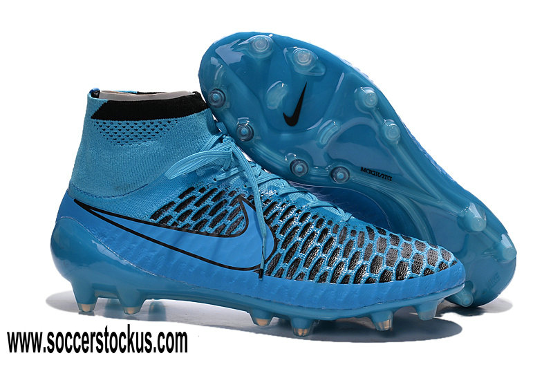 Nike Magista Obra II DF Fg, Scarpe da Calcio Uomo, Blu Blau