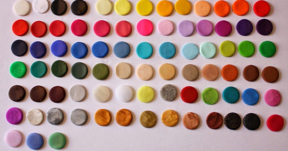 Made By Michelle Polymer clay colour chart