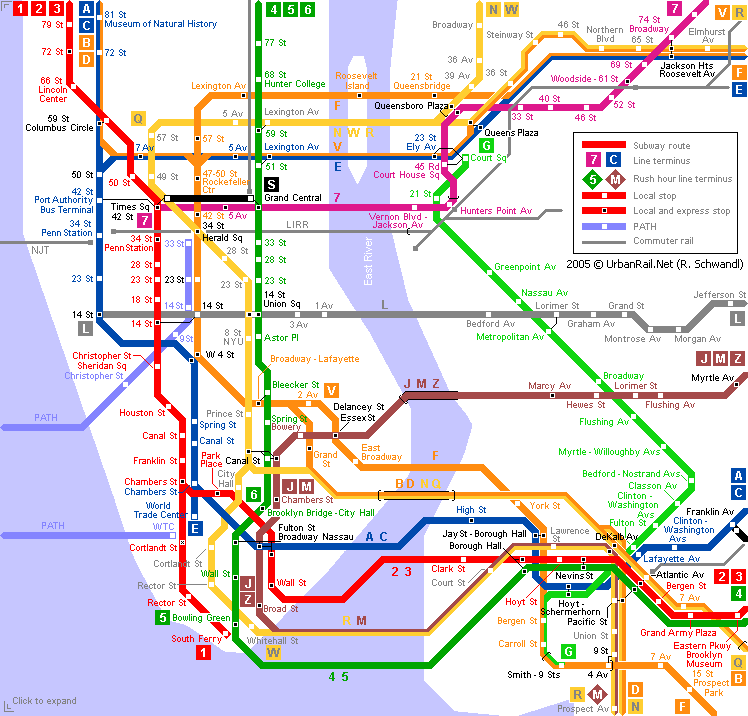 nyc metro map