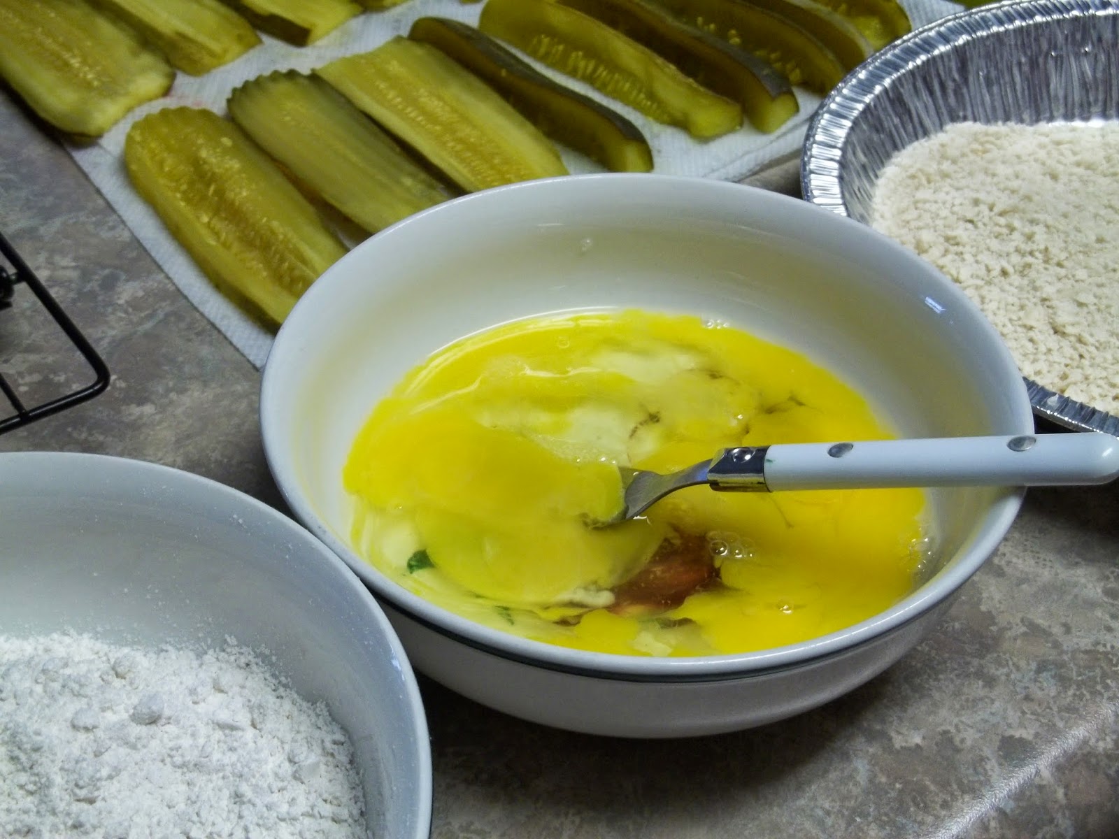 Christy's Cooking Creations "Unfried Pickles" with Greek Yogurt