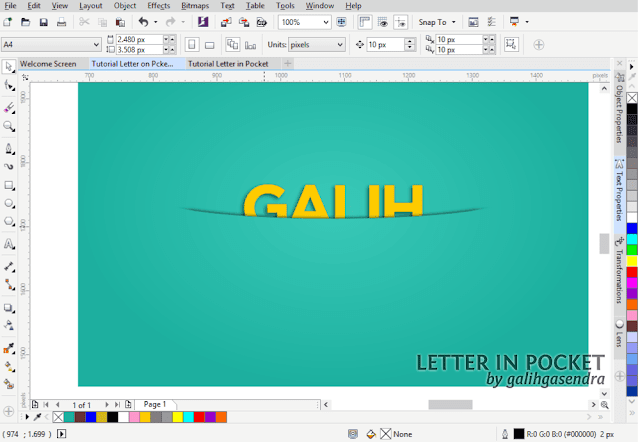 CorelDRAW Tutorial Text Effect Typography