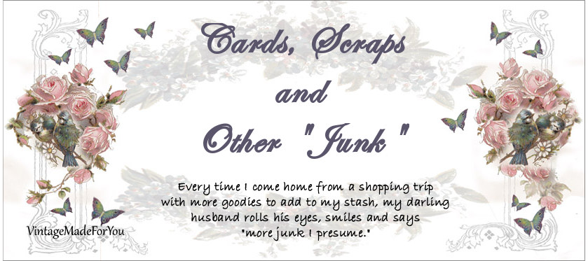 cards, scraps, and other "junk"               