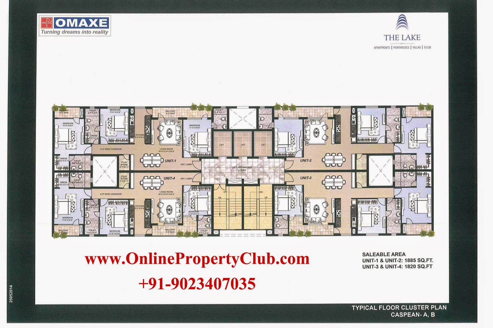 The Lake - 2,3,4 BHK Flats Apartments in Omaxe New Chandigarh Mullanpur