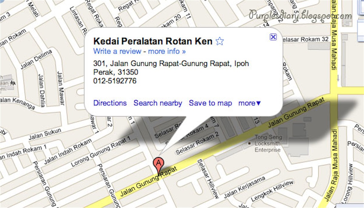 Purple's Diary Rattan Furniture Gunung Rapat, Ipoh