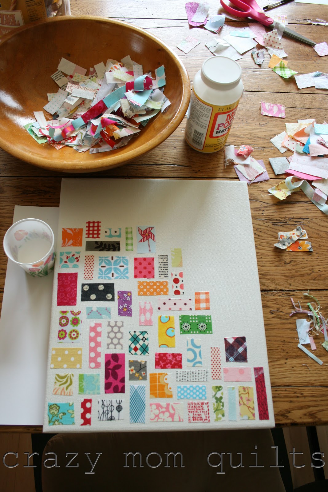 crazy mom quilts how to make a ticker tape on canvas