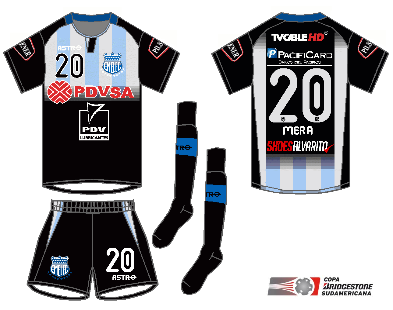 .. INDUMENTARIA DEPORTIVA Club Sport Emelec (Copa Sudamericana)