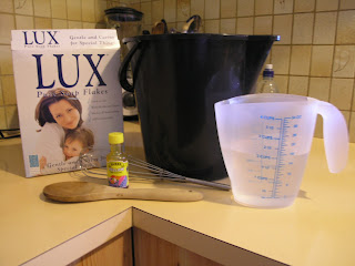 Image of Soapy Slime with Lux Flakes for kids play Clever Classroom