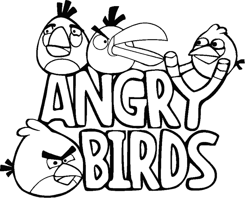 Angry Birds Coloring Pages title=