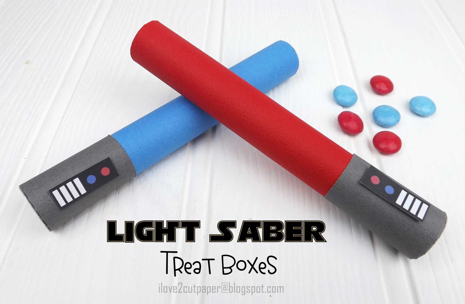 i love 2 cut paper Light Saber Gift Box