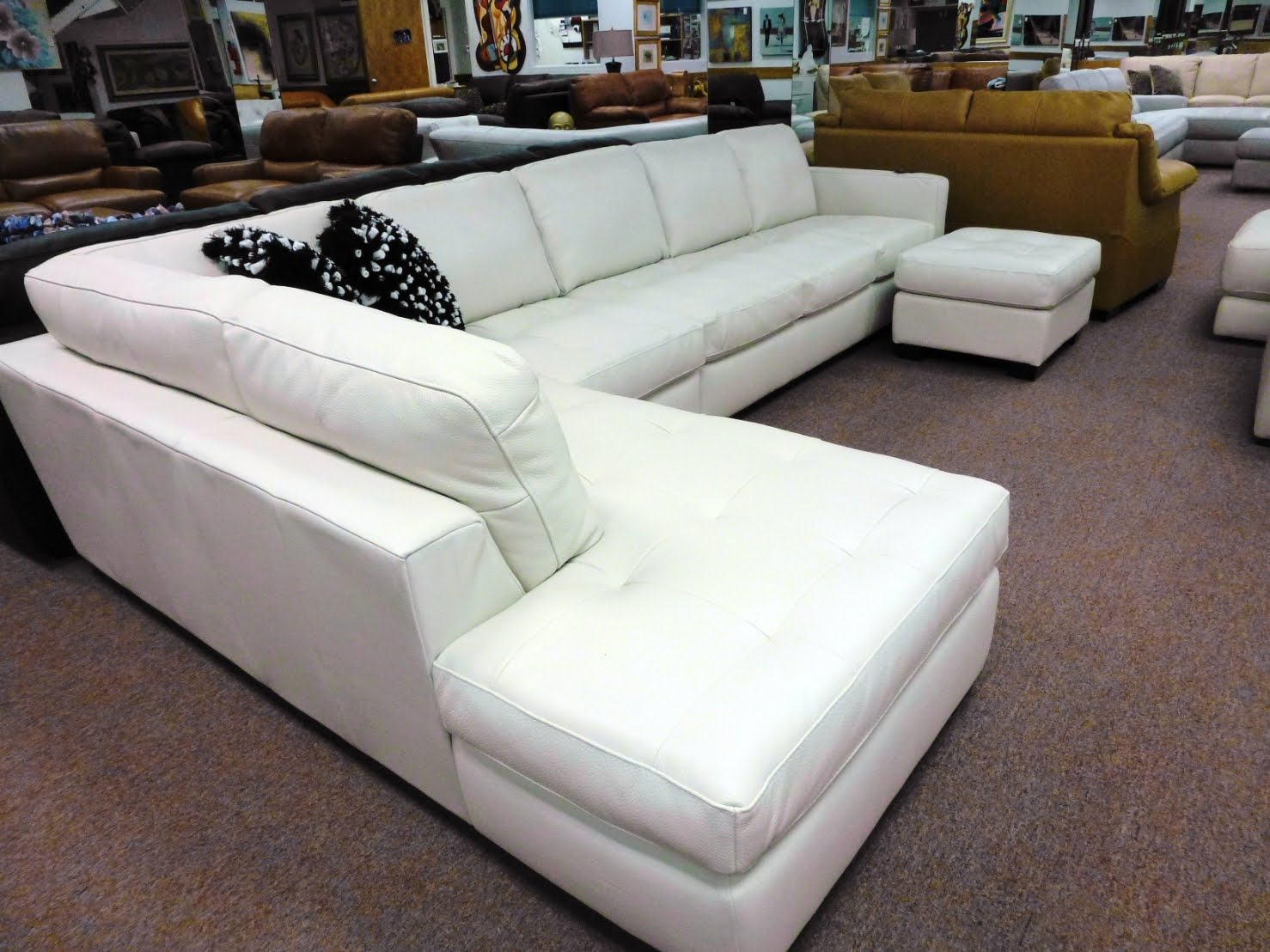 natuzzi leather sectional sofa price
