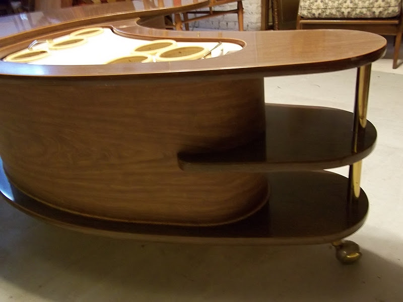 Mid Century Boomerang Popup Bar / Coffee Table SOLD Gatyo Retro