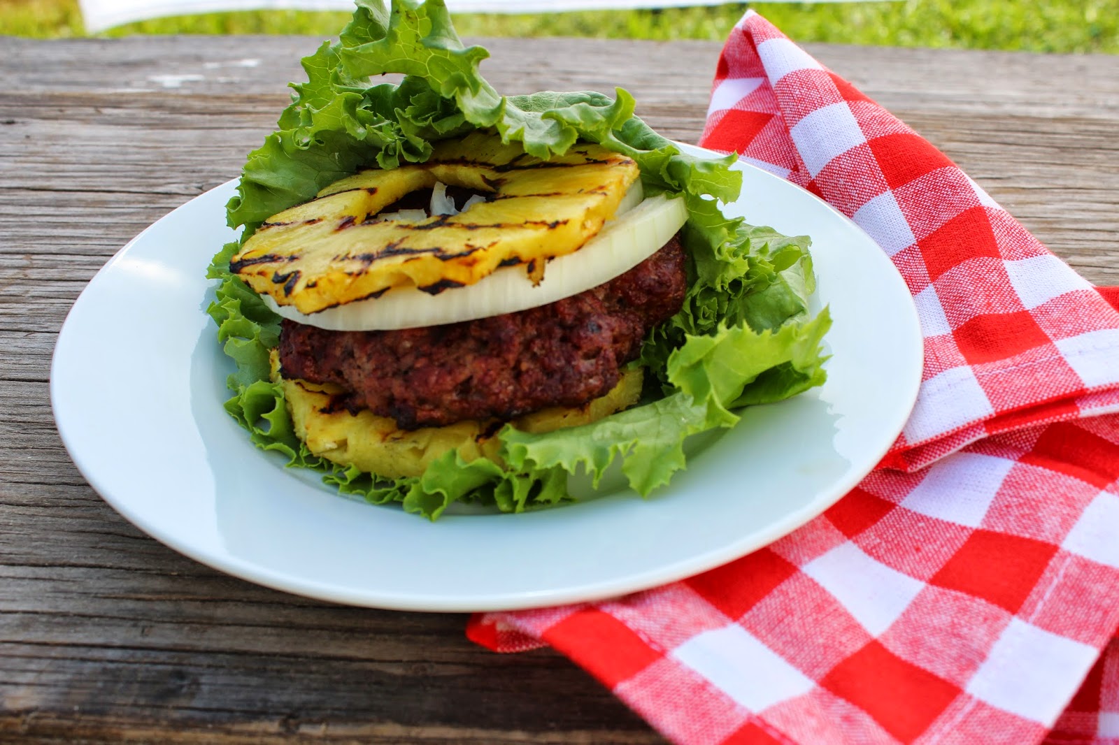 Paleo Smoky Grilled Pineapple Burgers