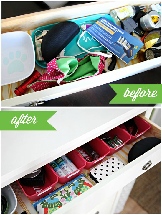 IHeart Organizing An Organized Entryway Drawer
