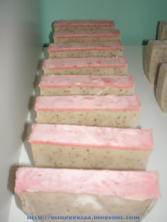 Dark Frosted Strawberry Cold Processed Handmade Soap
