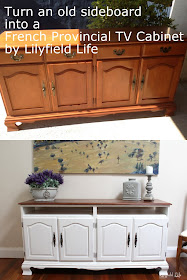 How to turn an old sideboard into a French Provincial TV cabinet by Lilyfield Life
